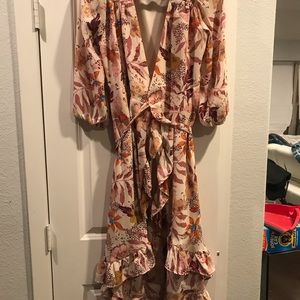 Mi Ami Floral Wrap Dress Size L